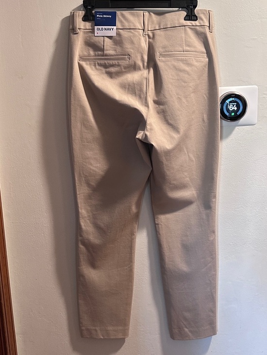 Old Navy Pixie Skinny High Rise Ankle Pants - Light Taupe - Picture 4 of 6